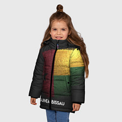 Куртка зимняя для девочки Guinea-Bissau Style, цвет: 3D-черный — фото 2