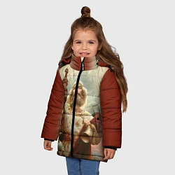Куртка зимняя для девочки Славянский бог, цвет: 3D-красный — фото 2