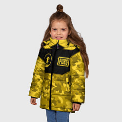 Куртка зимняя для девочки PUBG Runner, цвет: 3D-черный — фото 2