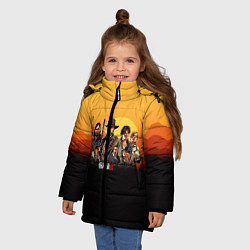 Куртка зимняя для девочки RDR 2: Team, цвет: 3D-черный — фото 2