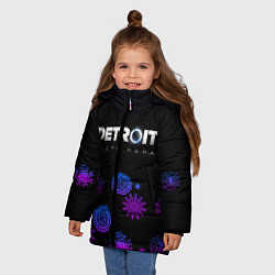 Куртка зимняя для девочки Detroit: Become Human, цвет: 3D-черный — фото 2