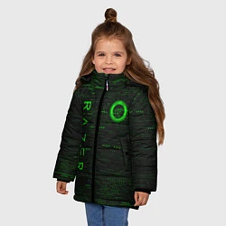 Куртка зимняя для девочки RAZER, цвет: 3D-черный — фото 2