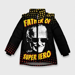 Зимняя куртка для девочки Stan Lee: Father of Superhero