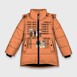 Куртка зимняя для девочки Kanye West: Pablo, цвет: 3D-черный