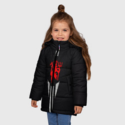 Куртка зимняя для девочки MUFC, цвет: 3D-черный — фото 2