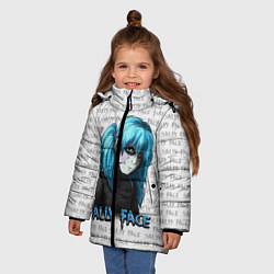 Куртка зимняя для девочки Sally Face, цвет: 3D-черный — фото 2