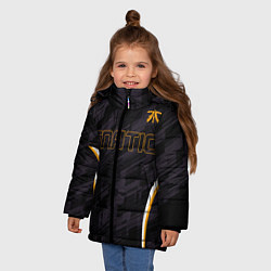 Куртка зимняя для девочки Cs:go - Fnatic The Form 2022, цвет: 3D-светло-серый — фото 2