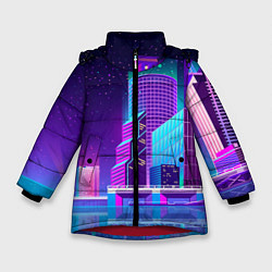Куртка зимняя для девочки Neon Nights, цвет: 3D-красный
