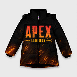 Куртка зимняя для девочки Apex Legends: Battle Royal, цвет: 3D-черный