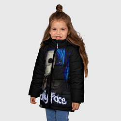 Куртка зимняя для девочки Sally Face: Dark Mask, цвет: 3D-черный — фото 2