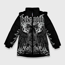 Куртка зимняя для девочки Behemoth: Abyssus Abyssum Invocat, цвет: 3D-черный