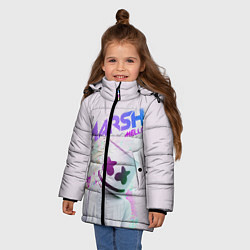 Куртка зимняя для девочки Marshmello: New DJ, цвет: 3D-черный — фото 2