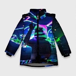 Зимняя куртка для девочки Marshmello: Neon DJ