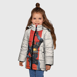Куртка зимняя для девочки Apex Legends: Pathfinder, цвет: 3D-черный — фото 2