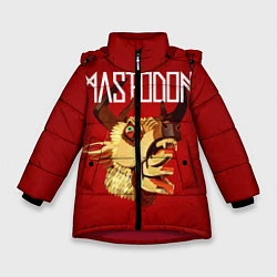 Куртка зимняя для девочки Mastodon: Leviathan, цвет: 3D-красный