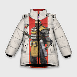 Куртка зимняя для девочки Apex Legends: Caustic, цвет: 3D-черный