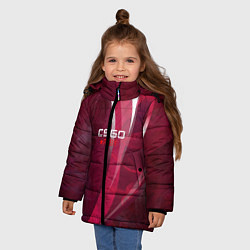 Куртка зимняя для девочки Cs:go - Ruby 2022 Рубин, цвет: 3D-черный — фото 2