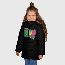 Куртка зимняя для девочки Mishka NYC x Tessa Violet, цвет: 3D-черный — фото 2