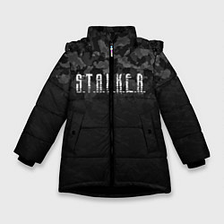 Зимняя куртка для девочки STALKER: Dark Camo