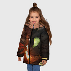 Куртка зимняя для девочки Любовь фурии, цвет: 3D-черный — фото 2