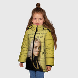 Куртка зимняя для девочки Billie Eilish: Where Do We Go?, цвет: 3D-черный — фото 2