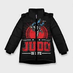 Зимняя куртка для девочки Judo is life