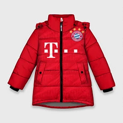 Куртка зимняя для девочки FC Bayern: Home 19-20, цвет: 3D-светло-серый