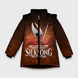 Куртка зимняя для девочки Hollow Knight: Silksong, цвет: 3D-черный