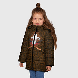 Куртка зимняя для девочки Juggernaut Dota2, цвет: 3D-красный — фото 2