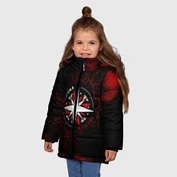 Куртка зимняя для девочки Louna, цвет: 3D-светло-серый — фото 2