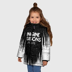Куртка зимняя для девочки IMAGINE DRAGONS, цвет: 3D-черный — фото 2