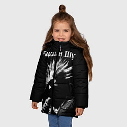 Куртка зимняя для девочки Король и Шут Анархия спина, цвет: 3D-черный — фото 2