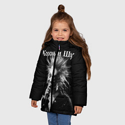 Куртка зимняя для девочки Король и Шут Анархия, цвет: 3D-светло-серый — фото 2