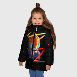Куртка зимняя для девочки Dota 2 Tinker, цвет: 3D-красный — фото 2
