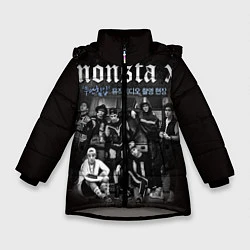 Куртка зимняя для девочки Monsta X, цвет: 3D-светло-серый