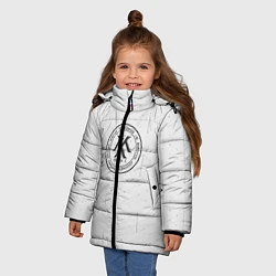 Куртка зимняя для девочки Monsta x, цвет: 3D-черный — фото 2