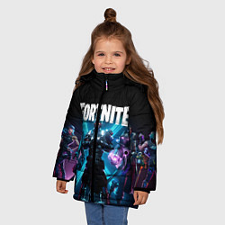 Куртка зимняя для девочки FORTNITE 10 СЕЗОН, цвет: 3D-черный — фото 2