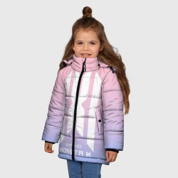 Куртка зимняя для девочки Monsta X, цвет: 3D-светло-серый — фото 2