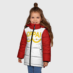 Куртка зимняя для девочки ONE PUNCH MAN, цвет: 3D-красный — фото 2