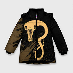 Куртка зимняя для девочки BILLIE EILISH: Blohsh & Ghoul, цвет: 3D-черный