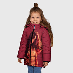 Куртка зимняя для девочки Billie Eilish, цвет: 3D-светло-серый — фото 2
