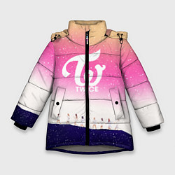 Куртка зимняя для девочки TWICE, цвет: 3D-светло-серый