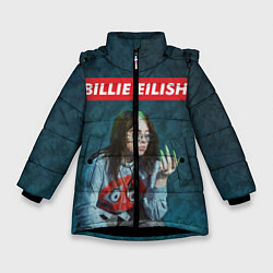 Куртка зимняя для девочки Ноготки Билли, цвет: 3D-черный