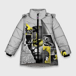 Куртка зимняя для девочки Batman 80th Anniversary, цвет: 3D-светло-серый