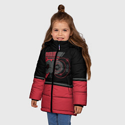Куртка зимняя для девочки Binoculars, цвет: 3D-черный — фото 2