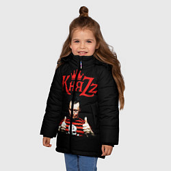 Куртка зимняя для девочки Князь, цвет: 3D-черный — фото 2
