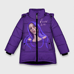 Куртка зимняя для девочки I Could Lie aquarell, цвет: 3D-черный