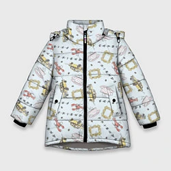 Куртка зимняя для девочки Friends, цвет: 3D-светло-серый