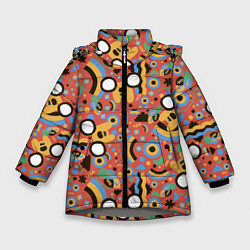 Куртка зимняя для девочки Время приключений Jake, цвет: 3D-светло-серый