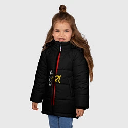 Куртка зимняя для девочки СССР, цвет: 3D-черный — фото 2